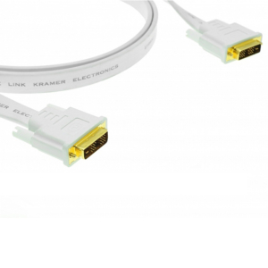 Кабель Kramer C-DM/DM/FLAT(W)-15 DVI Single link (Вилка - Вилка)| 4,6 м
