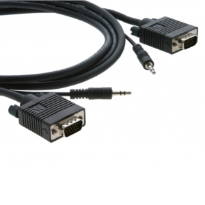 Кабель Kramer C-MGMA/MGMA-25 Micro| VGA (вилка) + аудио на VGA (вилка) + аудио| 7,6 м