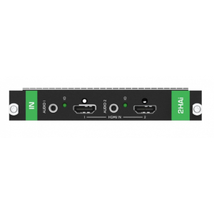 Модуль Kramer MC3-2HAI c 2 входами 4K HDMI и эмбедированием / деэмбедированием аналогового стерео аудио на 3,5-мм разъемах