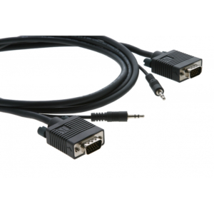 Кабель Kramer C-MGMA/MGMA-10 Micro| VGA (вилка) + аудио на VGA (вилка) + аудио| 3 м