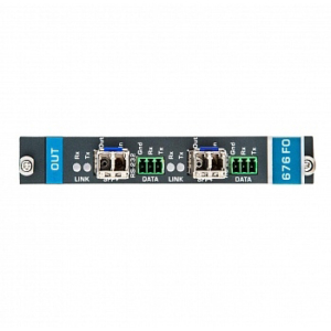 Модуль Kramer F676-OUT2-F16 с 2 оптическими выходами для передачи сигнала HDMI и RS-232| совместим с модулями SFP+