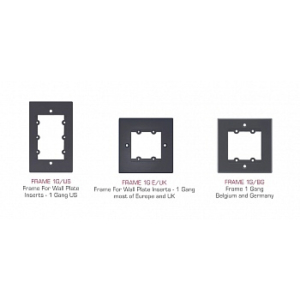 Рамка Kramer FRAME-1G/US(G)| типоразмер USA 1G (для трех модулей-вставок)| цвет серый