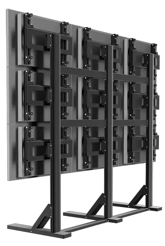 Напольное крепление для видеостен откидного типа BIZON SM 3x3-F