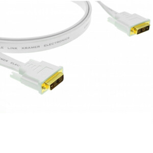 Кабель Kramer C-DM/DM/FLAT(W)-35 DVI Single link (Вилка - Вилка)| 10,6 м