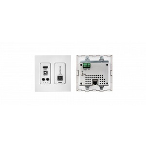 Кодер и передатчик Kramer WP-EN6 в сеть Ethernet видео HD| RS-232| ИК| USB| работает с KDS-DEC6| поддержка 4К60 4:2:0| исполнение в виде настенной панели двойного американского типоразмера| цвет белый
