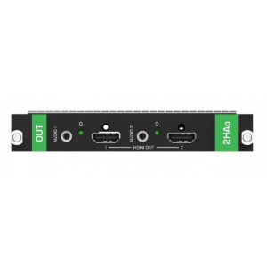 Модуль Kramer MC3-2HAO c 2 выходами 4K HDMI и эмбедированием/деэмбедированием аналогового стерео аудио на 3,5-мм разъемах