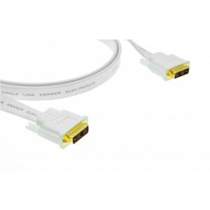 Кабель Kramer C-DM/DM/FLAT(W)-3 DVI Single link (Вилка - Вилка)| 0,9 м
