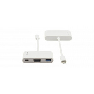 Переходник USB 3.1 Kramer ADC-U31C/M1 тип C (вилка) на VGA| USB 3.0 или USB 3.1 Type-C (розетка) для зарядки мобильных устройств