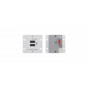 Модуль-вставка Kramer W-2UC/EU(B)| блок питания для двух мобильных устройств с разъемом USB с общей нагрузкой до 4А| цвет черный
